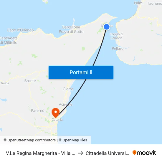 V.Le Regina Margherita - Villa Salus to Cittadella Universitaria map