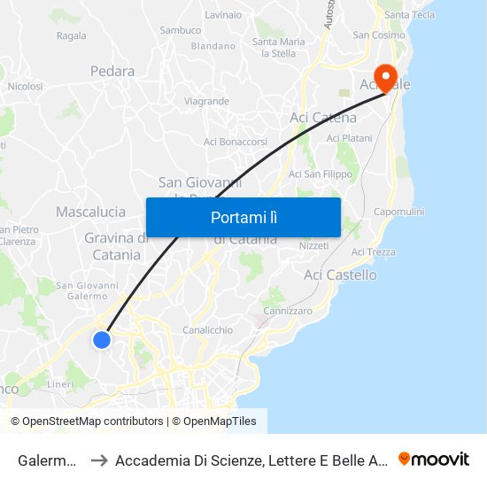 Galermo Zagarà to Accademia Di Scienze, Lettere E Belle Arti Degli Zelanti E Dei Dafnici map