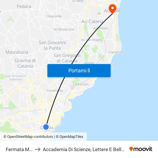 Fermata Mobile Amts to Accademia Di Scienze, Lettere E Belle Arti Degli Zelanti E Dei Dafnici map