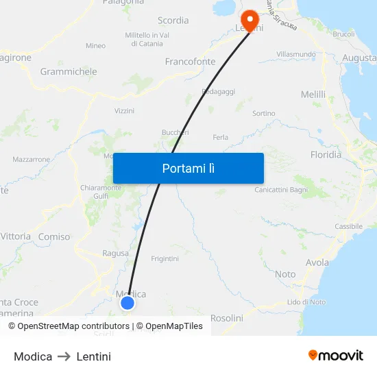 Modica to Lentini map