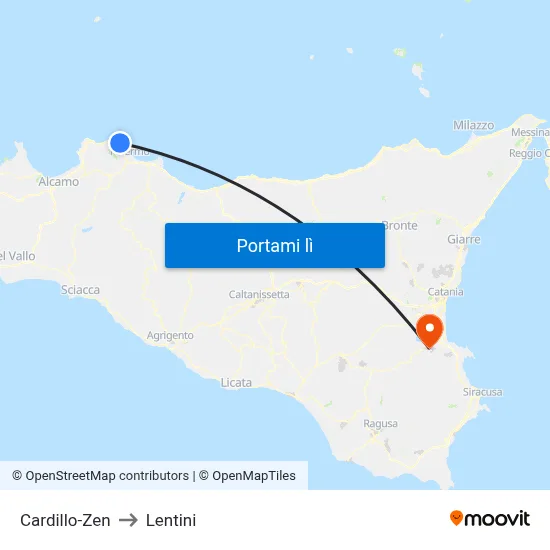 Cardillo-Zen to Lentini map