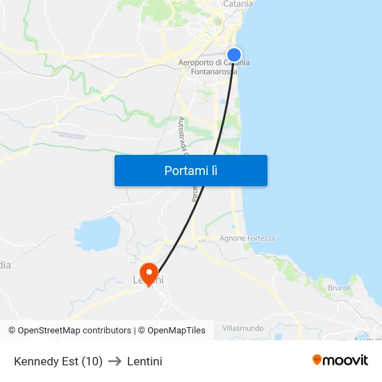 Kennedy Est (10) to Lentini map
