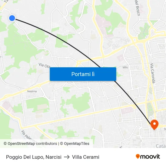 Poggio Del Lupo, Narcisi to Villa Cerami map