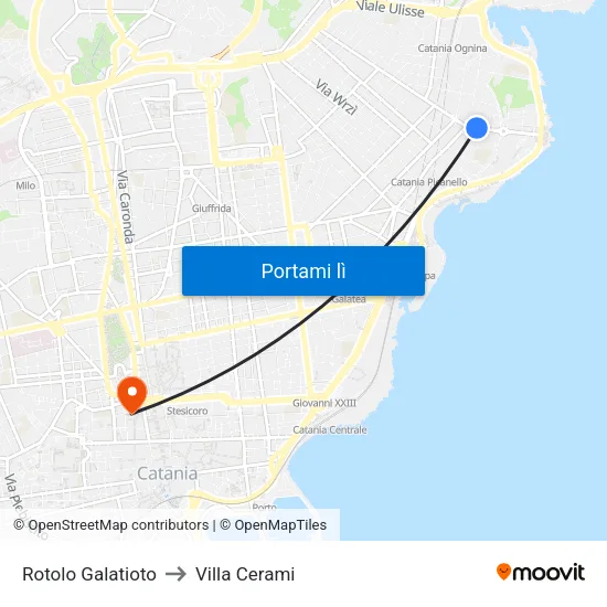 Rotolo Galatioto to Villa Cerami map
