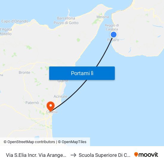 Via S.Elia  Incr. Via Arangea (S/N) to Scuola Superiore Di Catania map