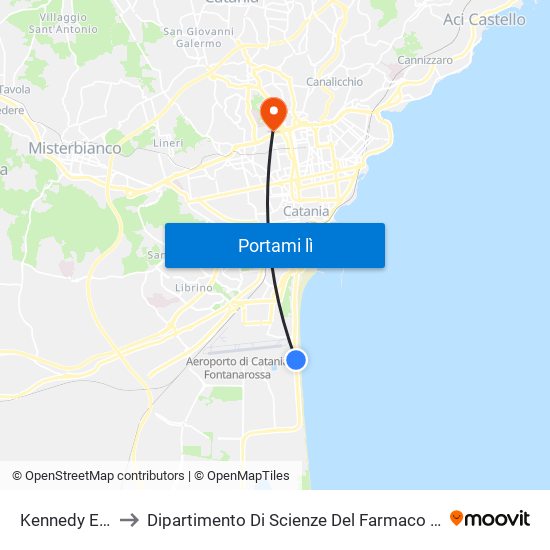 Kennedy Est (9) to Dipartimento Di Scienze Del Farmaco E Della Salute map