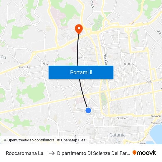 Roccaromana Lago Di Nicito to Dipartimento Di Scienze Del Farmaco E Della Salute map