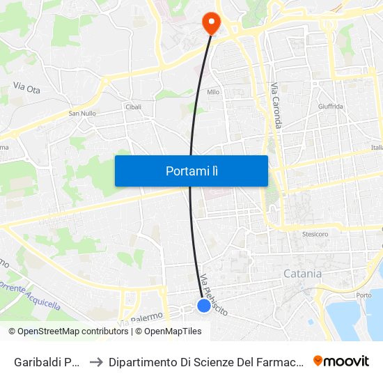 Garibaldi Palestro to Dipartimento Di Scienze Del Farmaco E Della Salute map