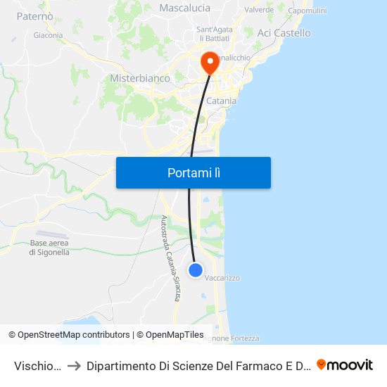 Vischio (2) to Dipartimento Di Scienze Del Farmaco E Della Salute map