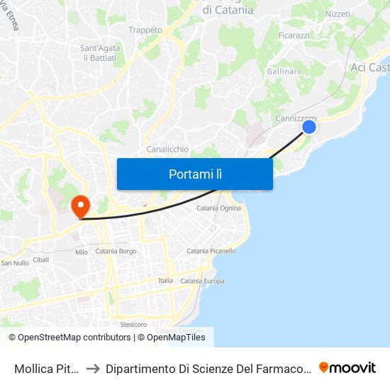 Mollica Pitagora to Dipartimento Di Scienze Del Farmaco E Della Salute map