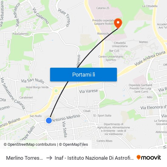 Merlino Torresino to Inaf - Istituto Nazionale Di Astrofisica map