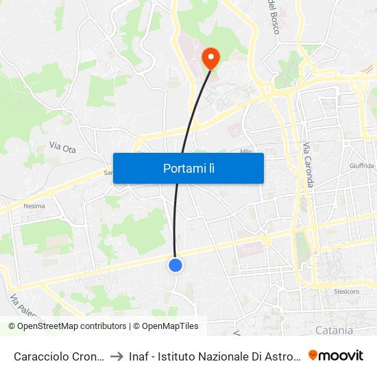 Caracciolo Cronato to Inaf - Istituto Nazionale Di Astrofisica map