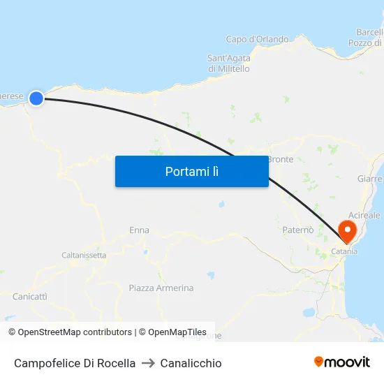Campofelice Di Rocella to Canalicchio map