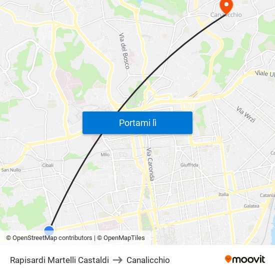 Rapisardi Martelli Castaldi to Canalicchio map