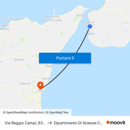 Via Reggio Campi, 83 (S/N) to Dipartimento Di Scienze Chimiche map