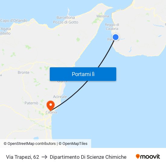 Via Trapezi, 62 to Dipartimento Di Scienze Chimiche map