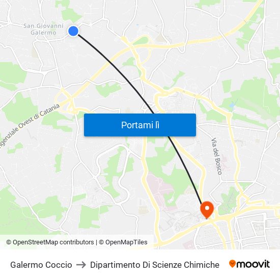 Galermo Coccio to Dipartimento Di Scienze Chimiche map