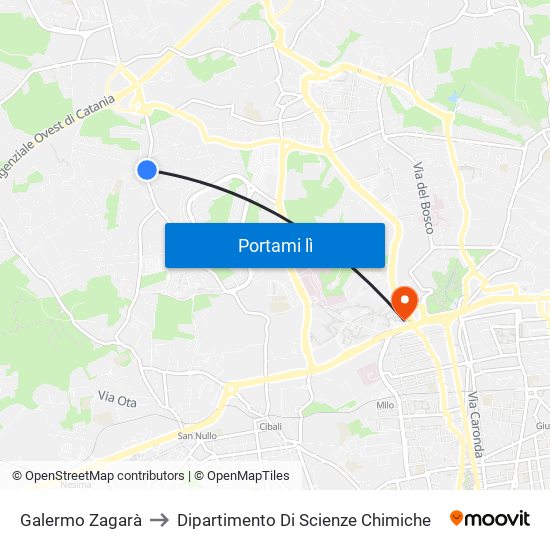 Galermo Zagarà to Dipartimento Di Scienze Chimiche map