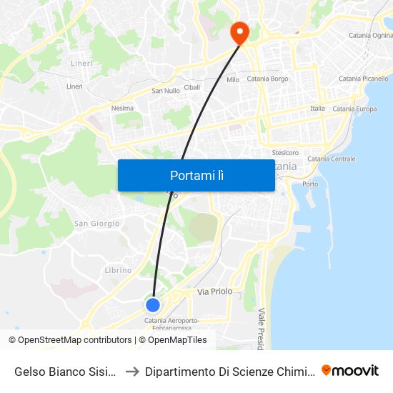 Gelso Bianco Sisinna to Dipartimento Di Scienze Chimiche map