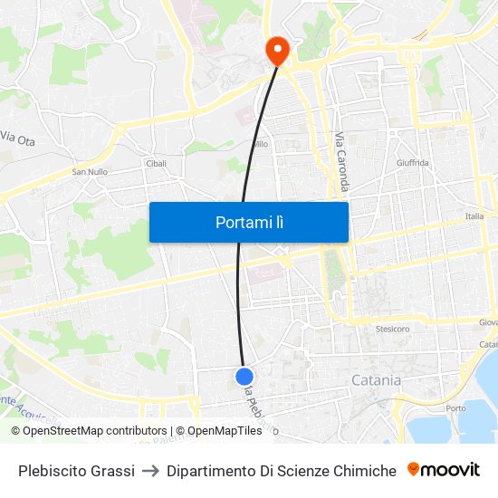 Plebiscito Grassi to Dipartimento Di Scienze Chimiche map