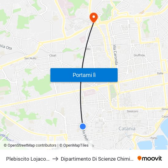 Plebiscito Lojacono to Dipartimento Di Scienze Chimiche map