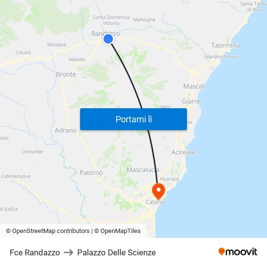 Fce Randazzo to Palazzo Delle Scienze map