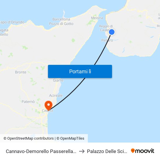 Cannavo-Demorello  Passerella (N/S) to Palazzo Delle Scienze map