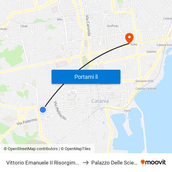 Vittorio Emanuele II Risorgimento to Palazzo Delle Scienze map