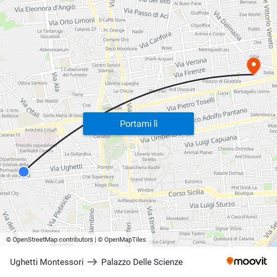 Ughetti Montessori to Palazzo Delle Scienze map