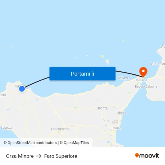 Orsa Minore to Faro Superiore map