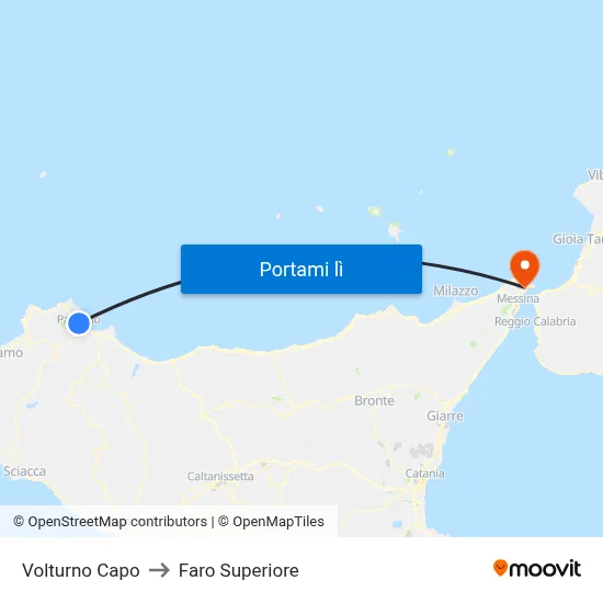 Volturno Capo to Faro Superiore map