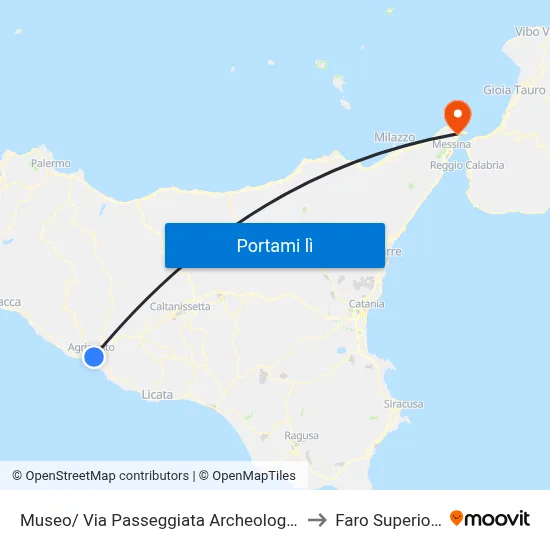 Museo/ Via Passeggiata Archeologica to Faro Superiore map
