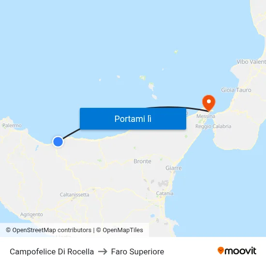 Campofelice Di Rocella to Faro Superiore map
