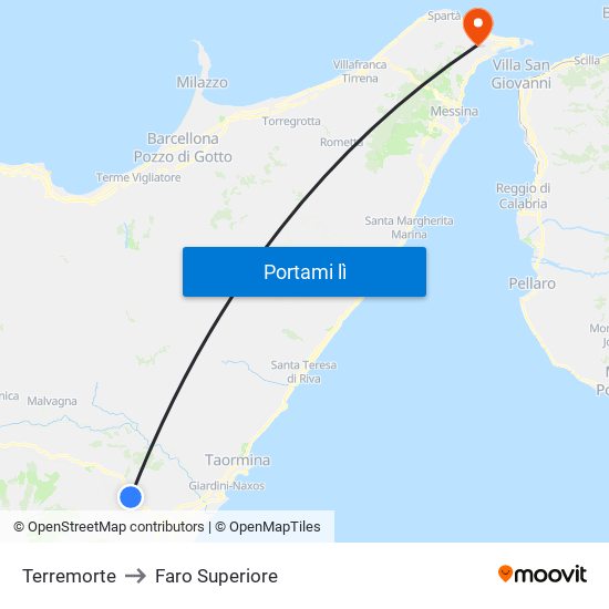 Terremorte to Faro Superiore map