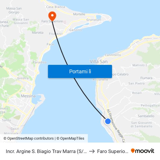 Incr. Argine S. Biagio Trav Marra (S/N) to Faro Superiore map