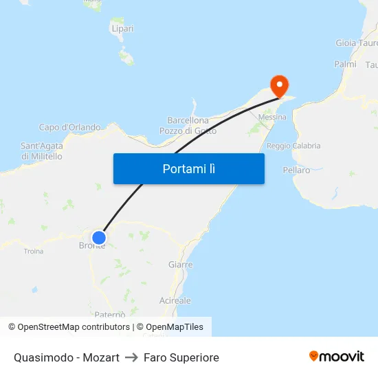 Quasimodo - Mozart to Faro Superiore map