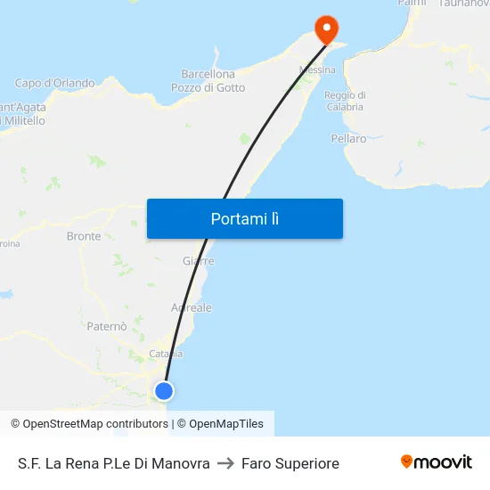 S.F. La Rena P.Le Di Manovra to Faro Superiore map