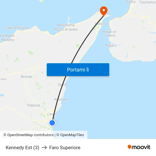 Kennedy Est (3) to Faro Superiore map