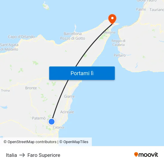 Italia to Faro Superiore map