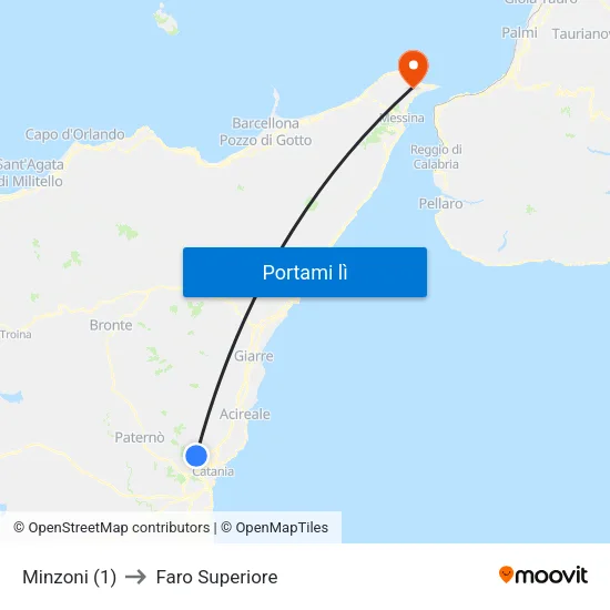 Minzoni (1) to Faro Superiore map