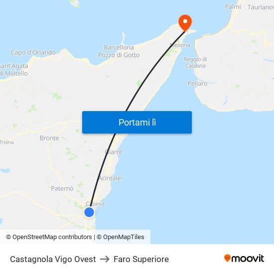 Castagnola Vigo Ovest to Faro Superiore map