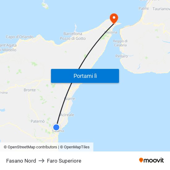 Fasano Nord to Faro Superiore map