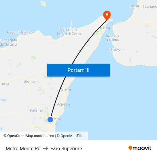 Metro Monte Po to Faro Superiore map