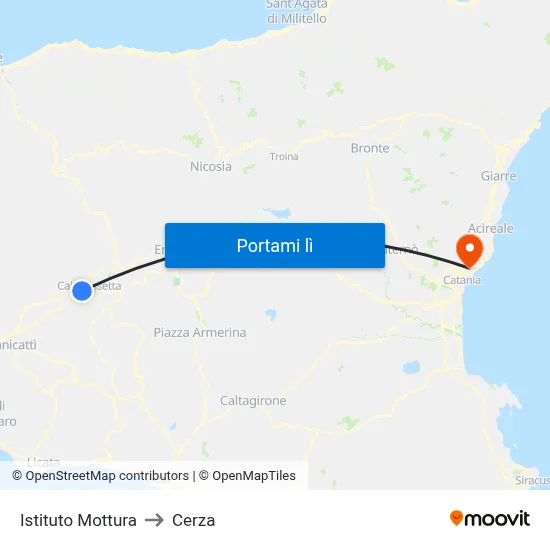 Istituto Mottura to Cerza map