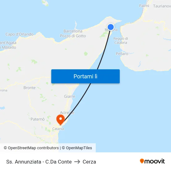 Ss. Annunziata - C.Da Conte to Cerza map