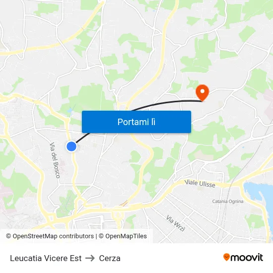 Leucatia Vicere Est to Cerza map