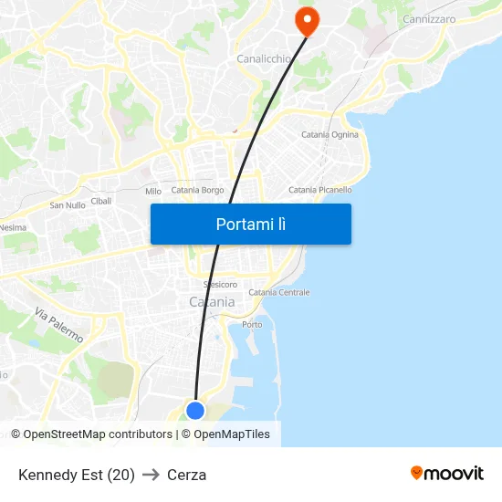 Kennedy Est (20) to Cerza map