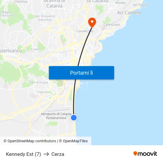 Kennedy Est (7) to Cerza map