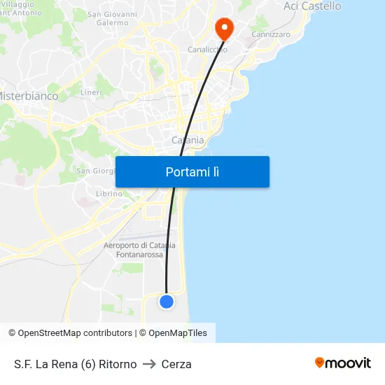 S.F. La Rena (6) Ritorno to Cerza map