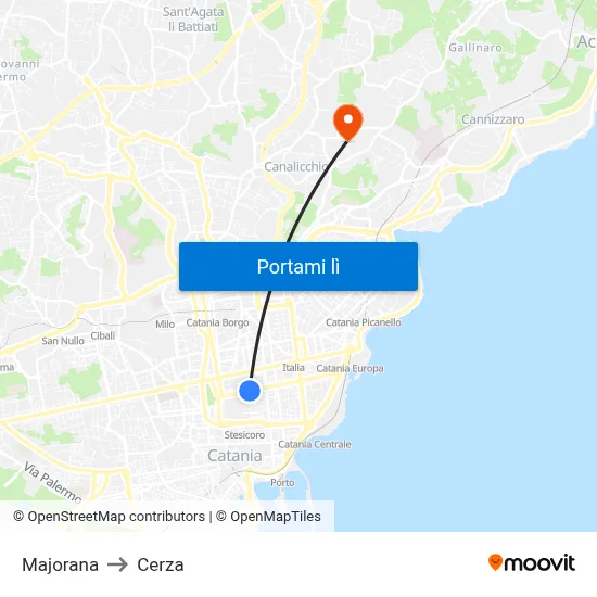Majorana to Cerza map